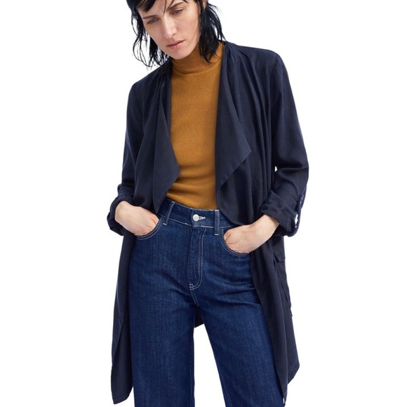 ZARA Tencel Flowy Jacket NWT - Picture 3 of 8